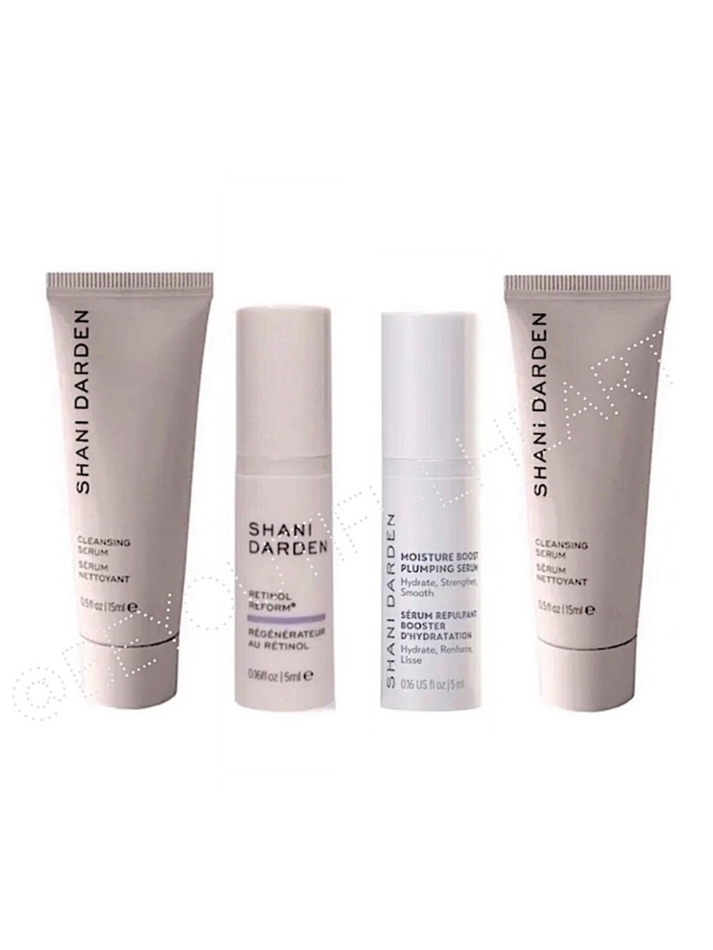 Shani Darden Mini Skin Care Bundle- 2 Cleansers, Retinol Reform & Plumping Serum